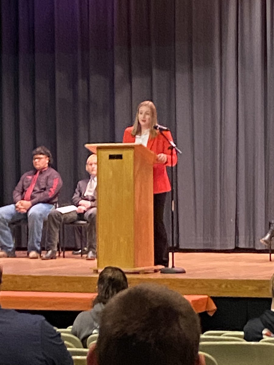 LeightonRudd's tweet photo. @USD482Dighton government students present their presidential platform speeches!  @coachcolsonj created a fantastic ‘3rd party speech project!’ Outstanding job by all! https://t.co/VEKQ3b3pYC