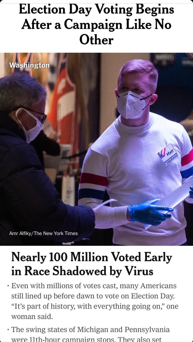 Fabulous to see democracy in action courtesy of ⁦@WeAreALPA⁩ team! Nice cover photo Matt. Thank you for protecting our right to #votethenfly #1u #Vote2020