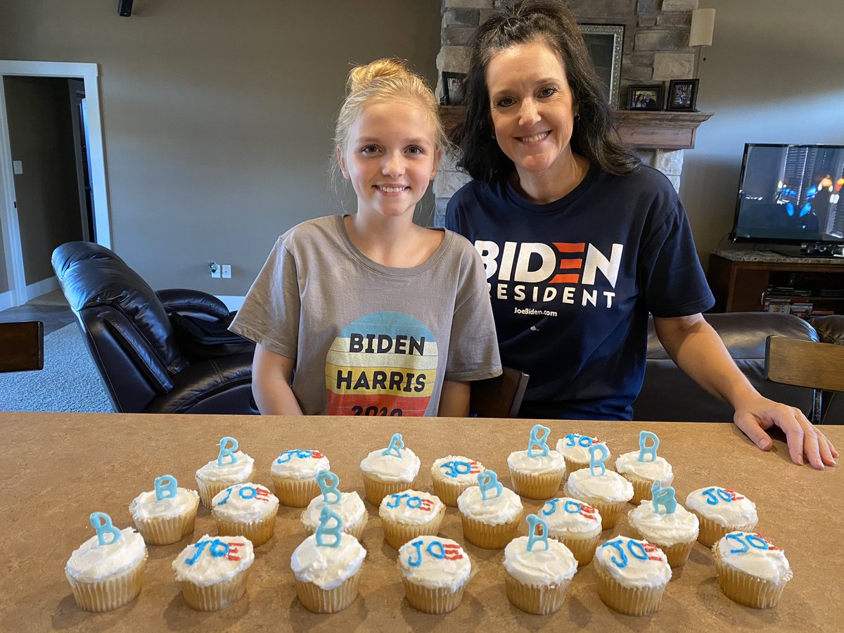 brittpeyton_'s tweet photo. We voted early for @JoeBiden, and now we’re spending Election Day making some sweet treats for the *hopeful* celebration tonight! #BidenHarris2020 #GetOutAndVote https://t.co/rO0MznfCNH