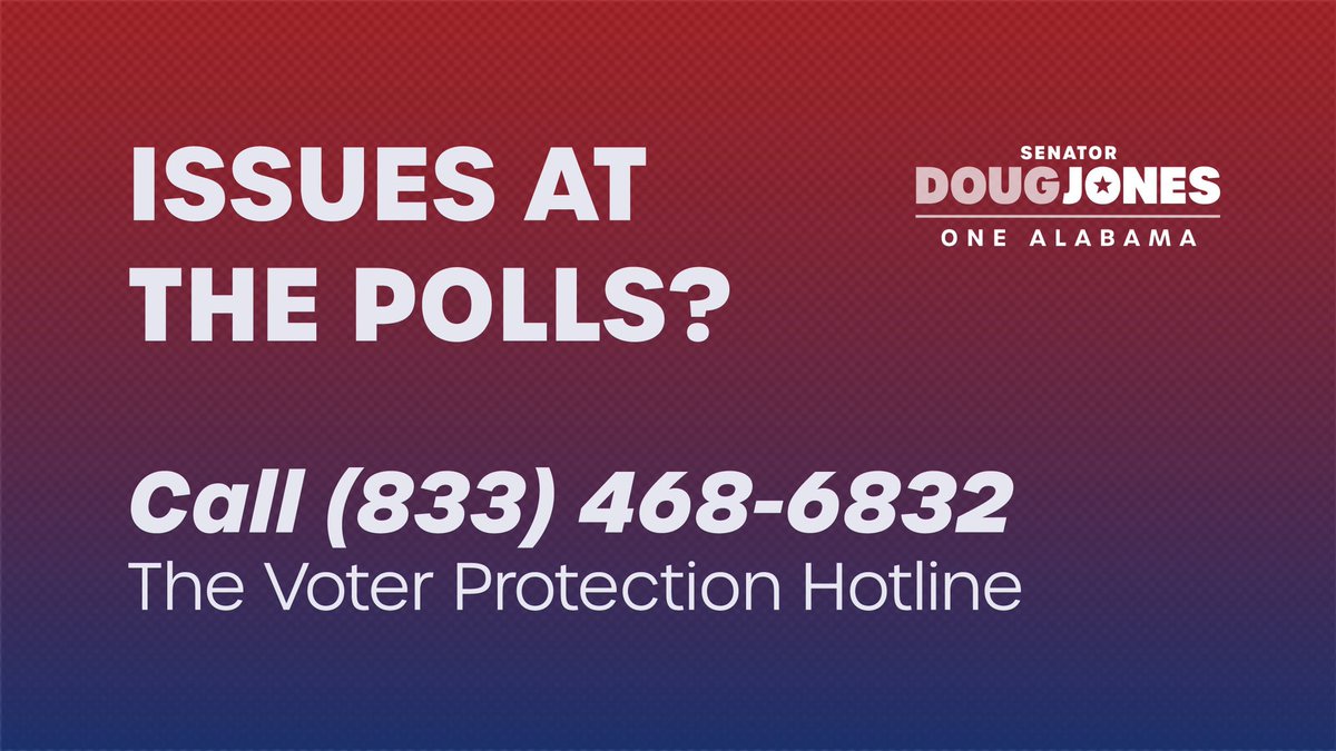 Doug Jones for Senate -- onealabamavotes.com 🗳️ (@dougjoneshq) on Twitter photo 