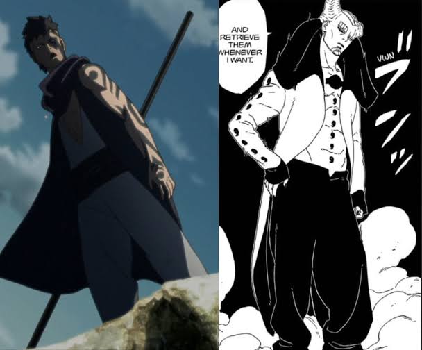 R0h_Martins's tweet photo. Teoria, kawaki chega na atual dimensão com Kashin koji, quando Naruto esta quase morrendo, Kawaki se oferece a Inshiki caso ele salve Naruto da morte. Naruto é salvo porém é enviado a outra dimensão e possivelmente selado por Inshiki..
#BorutoChapter52
#boruto51
#Boruto https://t.co/0nY0fJtYBI