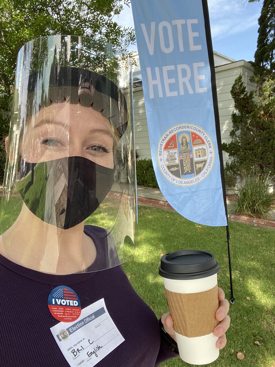 If you’re voting in person in Burbank today- come by the Little White Chapel! We’ve had small lines thanks to many who have voted by mail or dropped of their VBM vote. If you’ve forgotten your mask, we have extras for you! #vote #VoteResponsibly