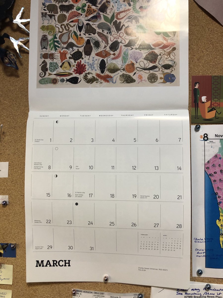 Back in the office for Election Day and my wall calendar reveals just how long it’s been.   ⁦<a href="/CBS8/">CBS 8 San Diego</a>⁩
