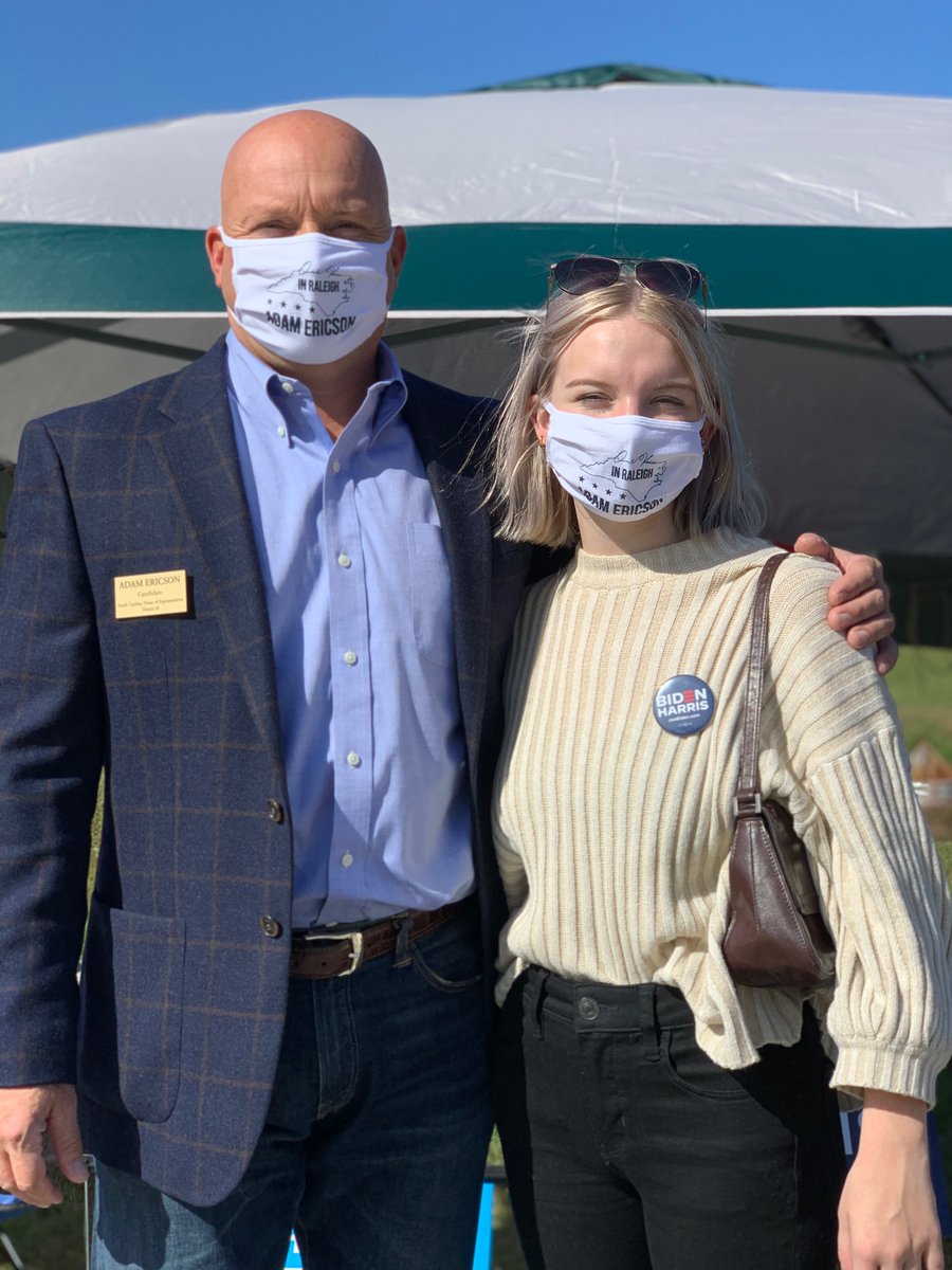 ElectAdam_HD20's tweet photo. It's a beautiful election day in #WilmingtonNC! If you haven't voted yet, the polls are open until 7:30pm! Find your polling place here:  https://t.co/9i9TvpLOE7
#ElectionDay2020 #VOTE #ncpol #HD20 #NCGA https://t.co/GwnyyYeMKD