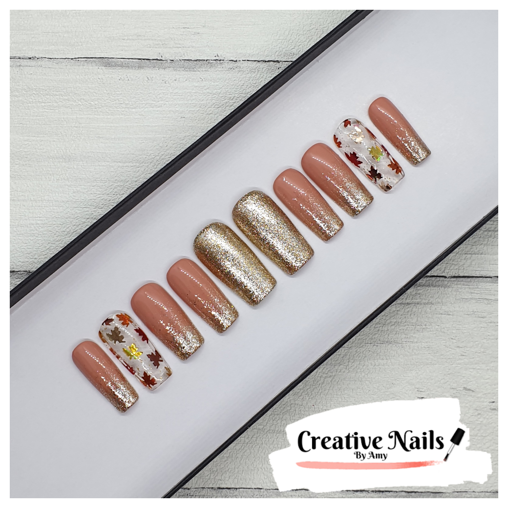 CreativeNailsUK's tweet photo. ✨ NEW  ✨

This Autumn leaves false nail set have just been added to our shop! Isn't it gorgeous?! 🍂🍁🍃

Go check out our false nails 👇
https://t.co/FNfsl4fmos
https://t.co/8Ujxejc8js https://t.co/brSMGqXxOJ