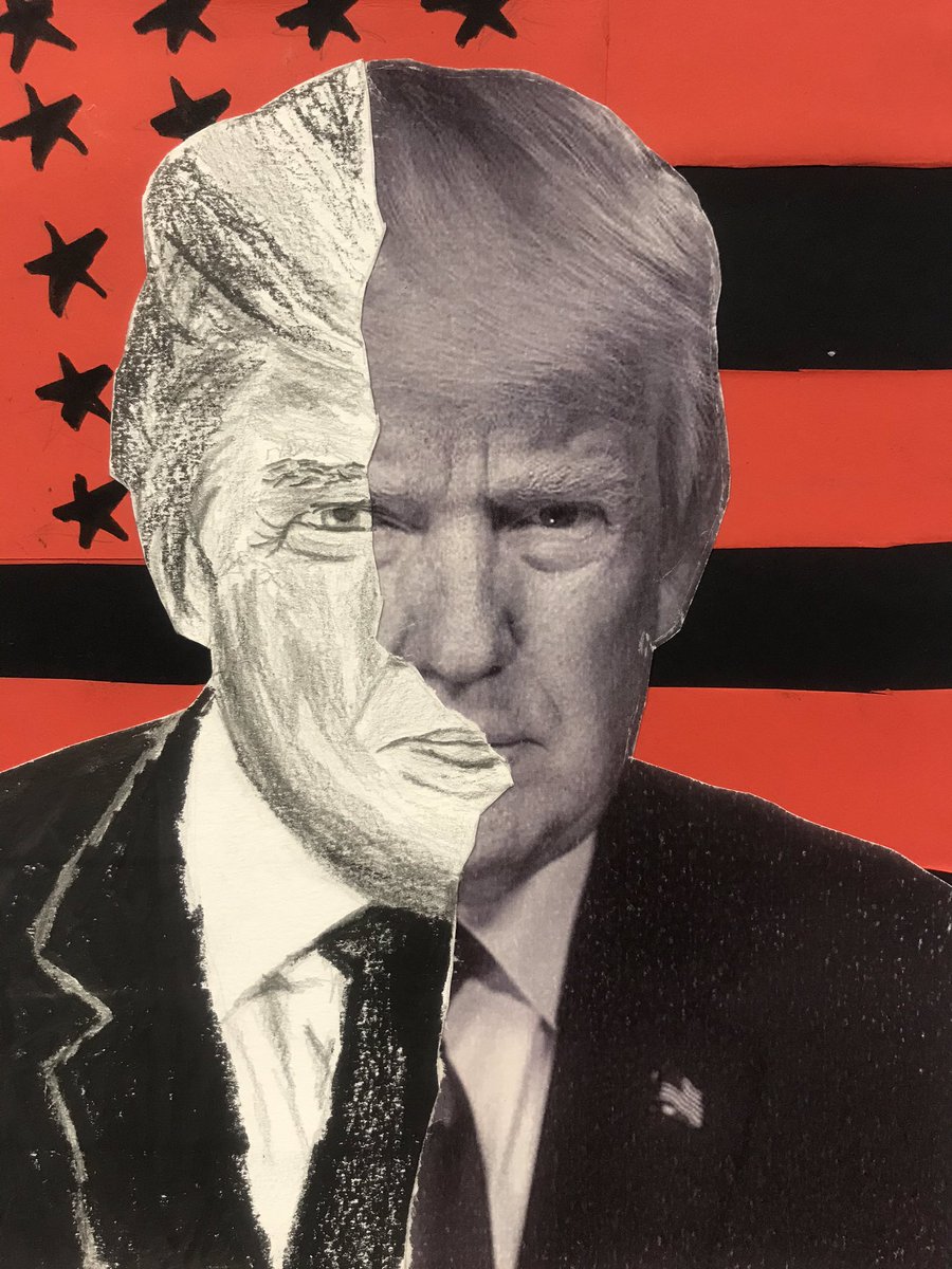 KCSartdept's tweet photo. 4th from creating some US election themed posters today inspired by Shepard Fairey @KCSartdept @KCSWimbledon https://t.co/yLOgmSR8eE
