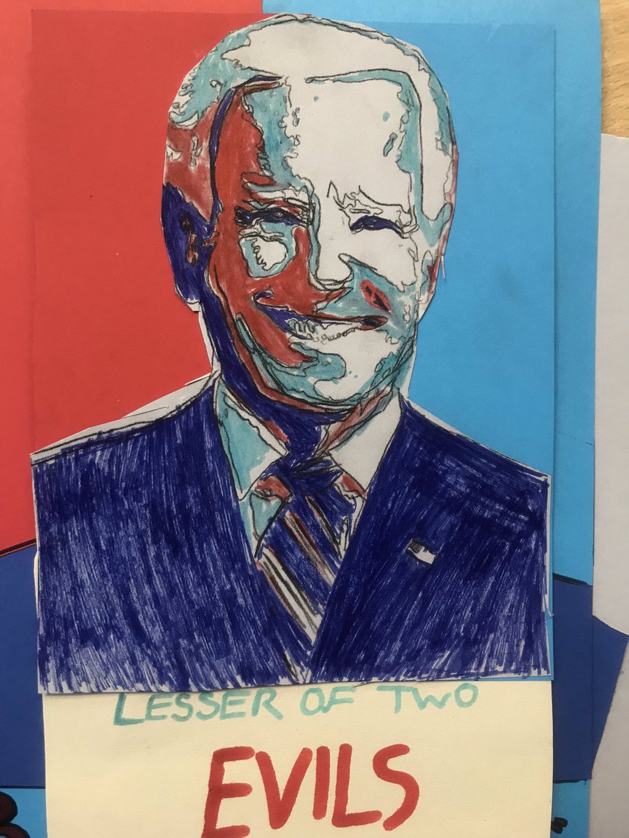 KCSartdept's tweet photo. 4th from creating some US election themed posters today inspired by Shepard Fairey @KCSartdept @KCSWimbledon https://t.co/yLOgmSR8eE