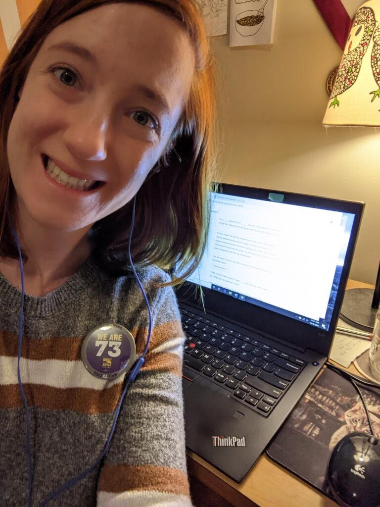 SEIU Local 73 staff are hard at work phone-banking for a better future! Haven't voted yet? It's not too late! Polls are open to 7pm in Illinois and 6pm in Indiana. And if you're still in line at close, stay there; it's your legal right! #Vote2020 #FairTaxNow