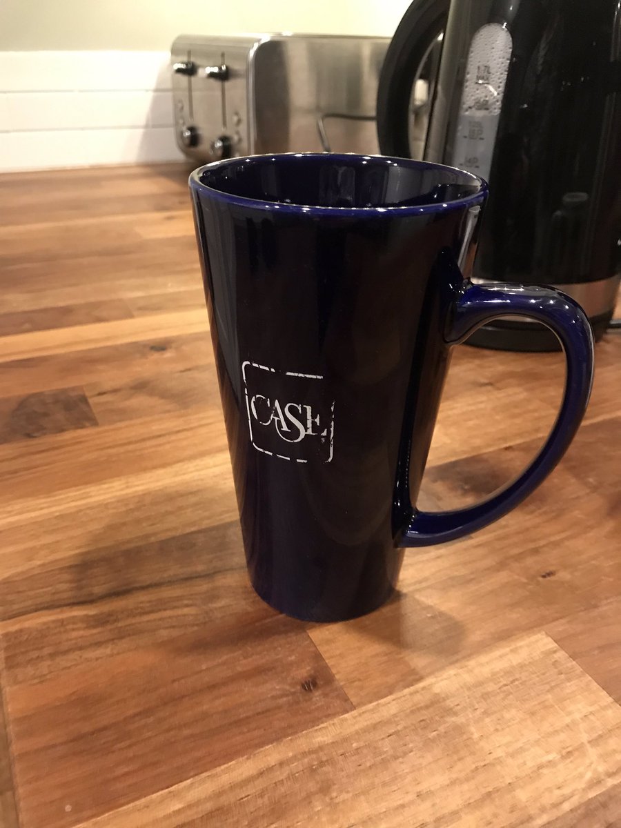 Oxfordview's tweet image. I dreamt that my CASE mug was broken and that I was left with the handle and the small base.  But it’s fine - hurrah! #lockdownthoughts