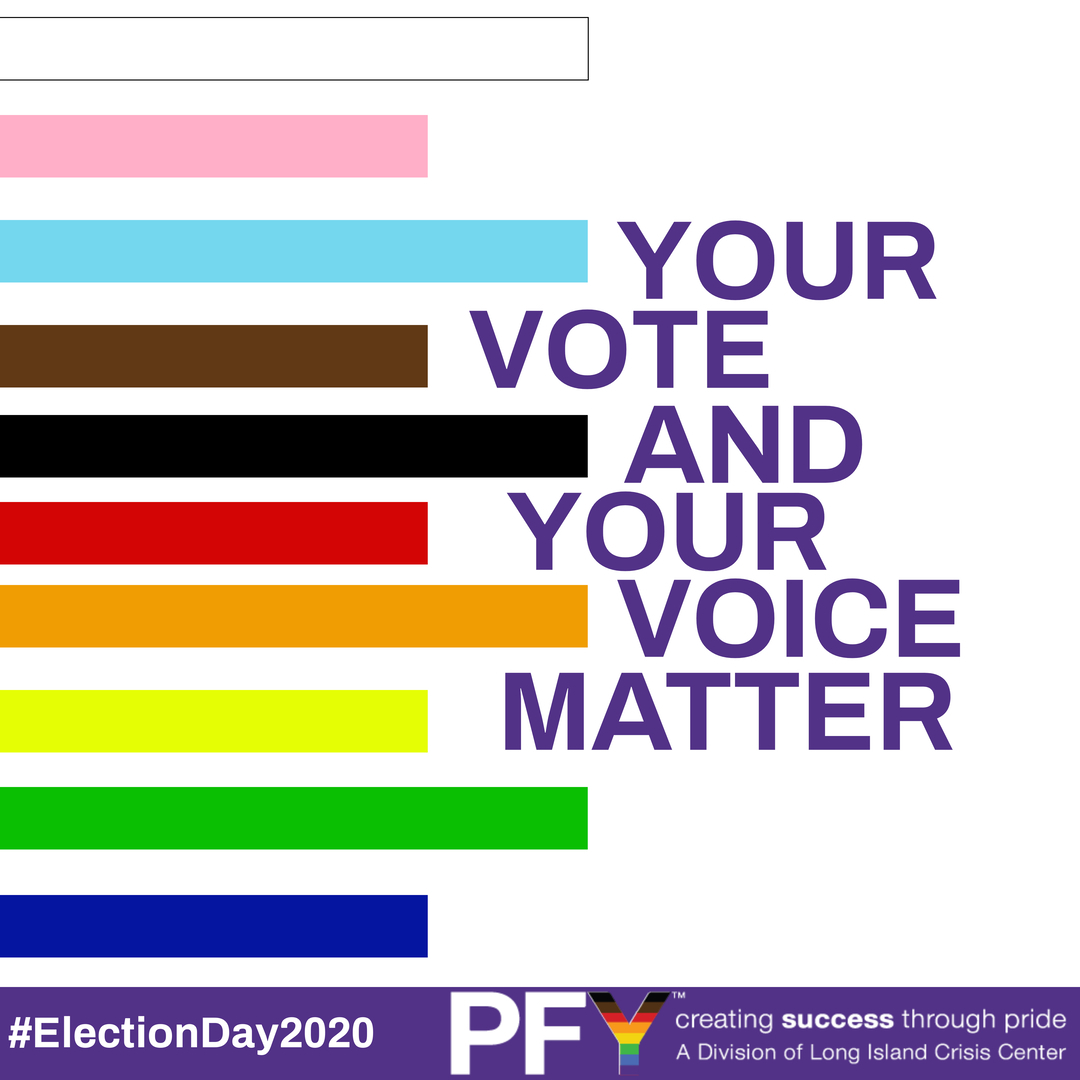 It’s Election Day and your vote matters! Did you vote yet? Let us know below! 
⁣
If you are in crisis or need support <a href="/licrisiscenter/">L.I.CrisisCenter</a> 24/7 hotline is available at (516) 679-1111 

#LGBTQ #LongIsland #mentalhealth