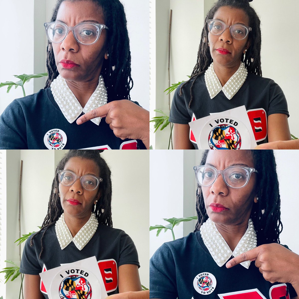 KTsDivaMom's tweet photo. Y’all gone get those no makeup, you better vote pics.  #PrettyGirlsVote #2020Elections #PowerAtThePolls #DST1913 https://t.co/4PjEPyfraM