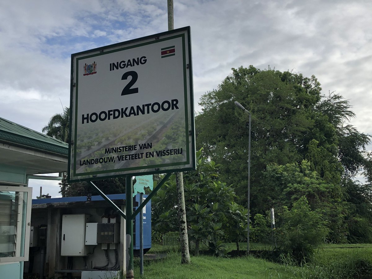 glandheer's tweet photo. Brainstorm op het Surinaamse ministerie van Landbouw over de prioriteiten van onze hernieuwde samenwerkingsrelatie. #NLS https://t.co/bOLEsSABJ8