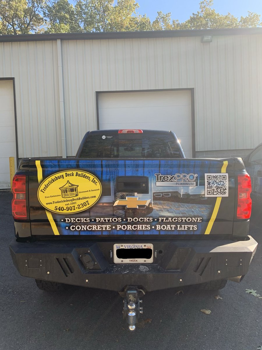 CorePrintsUSA's tweet image. Chevy Full Wrap for Fredericksburg Deck Builders!

#coreprints #designprintinstall #vehiclewrap