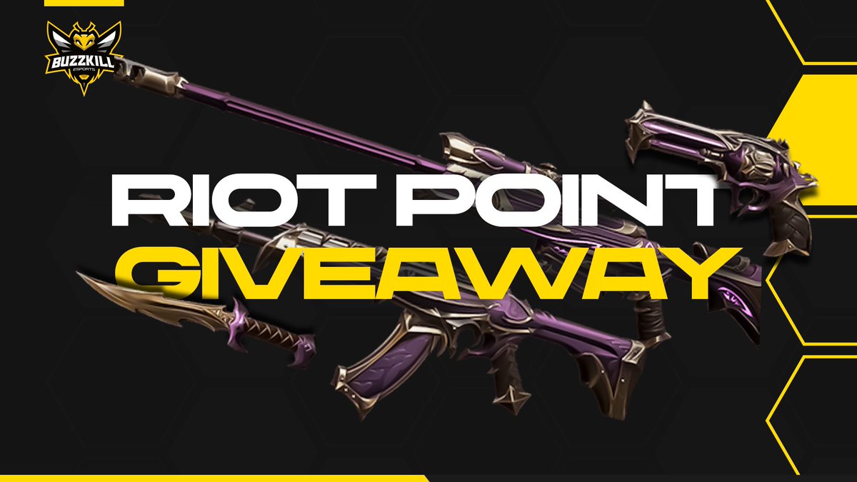 buzzkill's tweet photo. #GIVEAWAY TIME! 

Win yourself £70 worth of Riot Points - enough you buy the Reaver Skin Bundle on #VALORANT!

TO #WIN: 

1) Follow @Skillgap &amp; @BuzzKill 

2) Retweet this tweet 

3) Tag 2 friends! 

Winner announced in 7 days, good luck! https://t.co/fn9TlmT6Gp