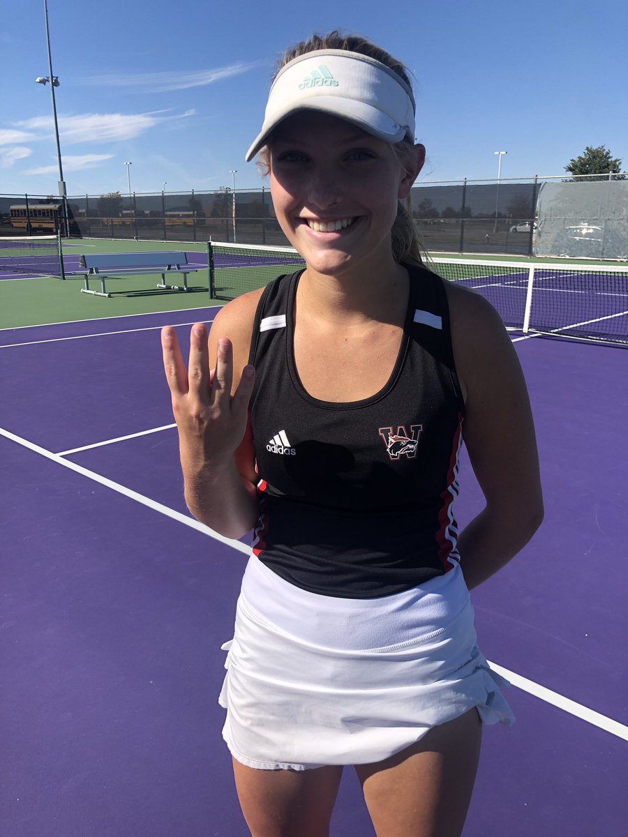 The Coyotes win again! This time they defeated Colleyville Heritage 10-4. Nadia Alden gets the 10th win for the fourth time in a row! Let’s go YOTES! <a href="/wfhs_coyotes/">WFHS COYOTES</a> @Hull_TRN @wfisd_athletics @thecoachfree