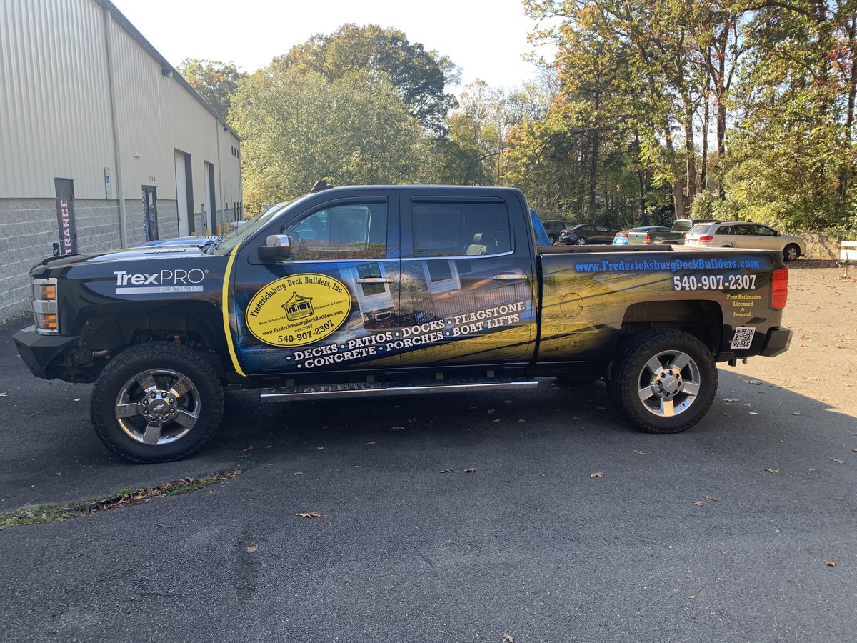 CorePrintsUSA's tweet image. Chevy Full Wrap for Fredericksburg Deck Builders!

#coreprints #designprintinstall #vehiclewrap