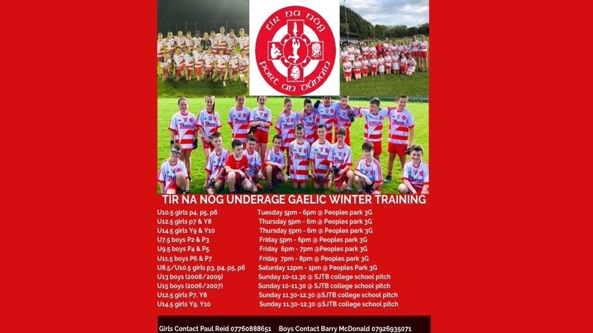 TirnanOgPdown's tweet photo. 🏐WINTER TRAINING 🏐

Our winter training commences this week.  All new members welcome 😊 
In order to adhere to guidelines, can we ask all players to stick to their own age group only for winter training please.  U6’s will not commence until 2021. https://t.co/7N0nwrVV02