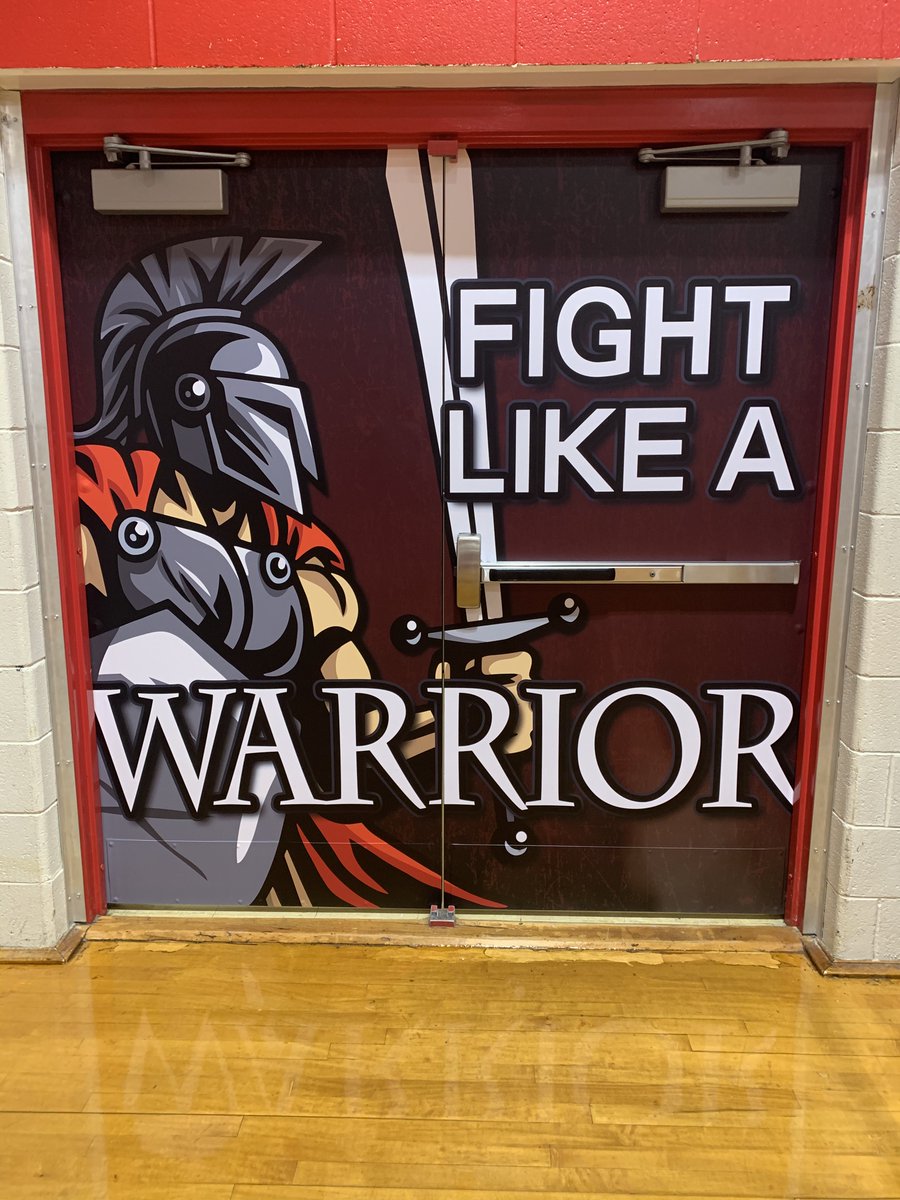 CorePrintsUSA's tweet image. Gym door wraps for Battlefield Middle School!

#coreprints #designprintinstall #doorwraps #schoolspirit