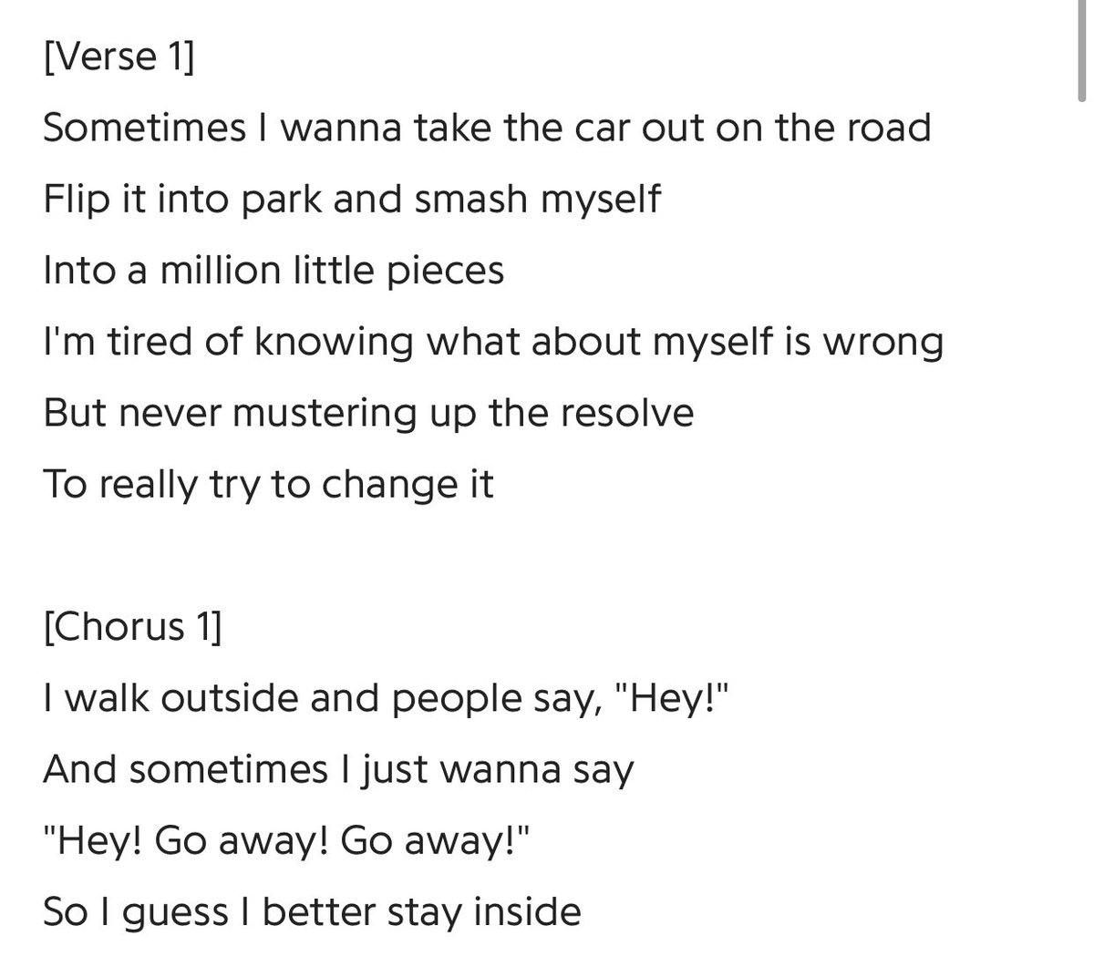 hourly Jeff Rosenstock lyricfrom The Beauty of Breathing