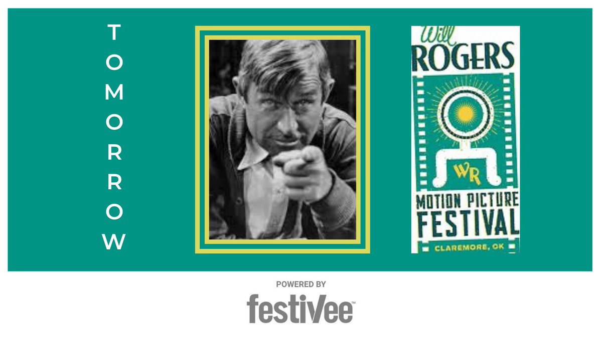 The Will Rogers Motion Picture Film Festival is live tomorrow, selling passes today. You are not going to want to miss these classics!
willrogersfest.festivee.com