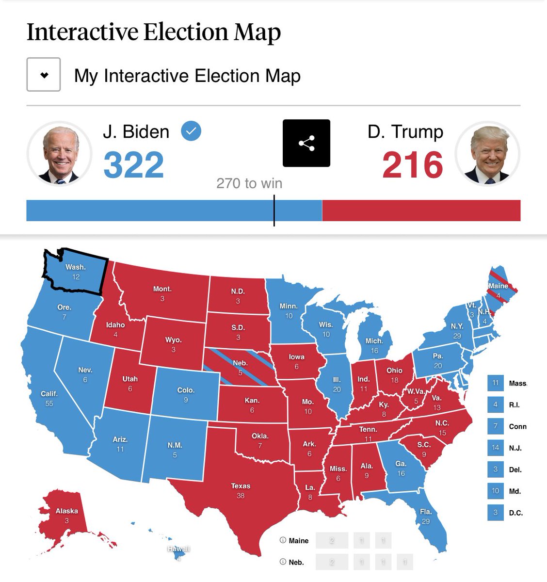 maxcglass's tweet photo. My electoral predictions. Let’s see how many I get wrong. #VOTE https://t.co/LDo4jWMxht
