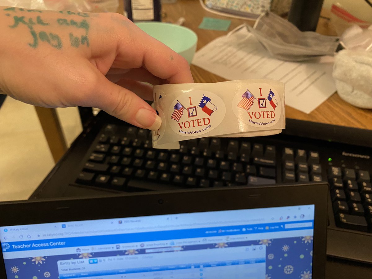 Voting in 6th grade science today! Students voted in which candidate (or object) experienced a chemical change and received an “I Voted” sticker :)