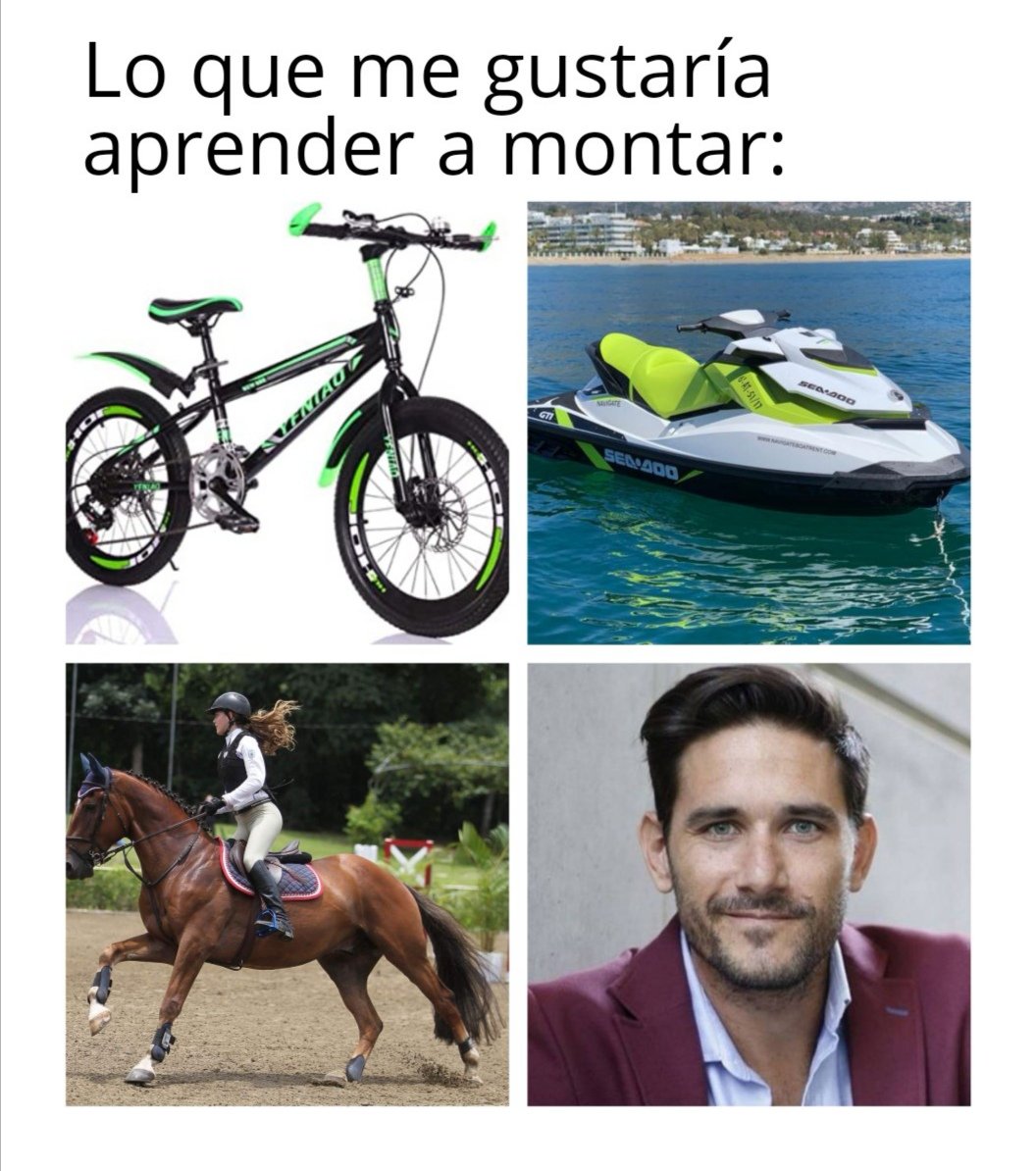 ASatisfyer's tweet photo. Montar a @JaSantaolalla  tiene que ser como montar en bici... Eso nunca se olvida. https://t.co/eCpSvFEpTd