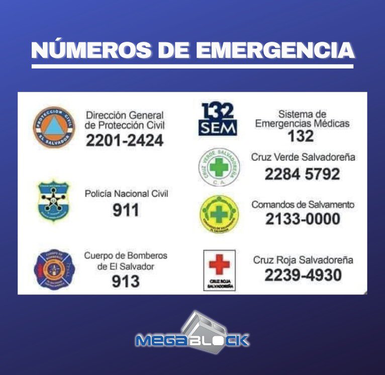 MEGABLOCK1's tweet photo. 🚨Ante la amenaza del Huracan ETA, es indispensable tener a la mano los siguientes números de emergencia🚨: https://t.co/tqJmRenGoP