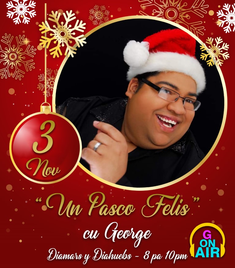 Programa “G on Air” cosechando exito riba Facebook Tur diamars y diahuebs di 8 pa 10 pm

E conocido locutor y presentador George Winterdaal awor tin su propio programa musical riba e Plataforma di Facebook yama “G on Air”. zoomaruba.com/programa-g-on-…
