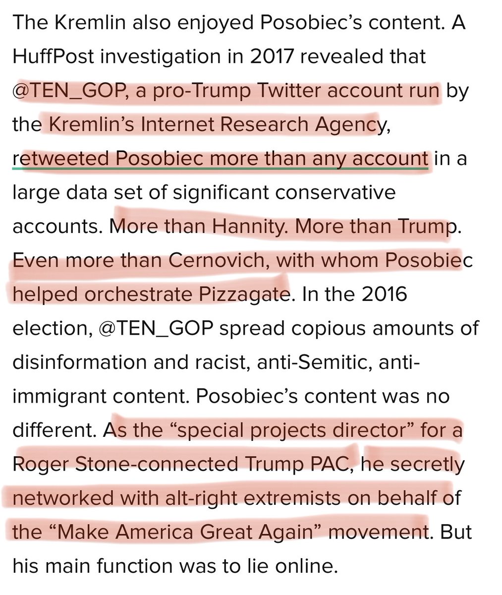 4/ OAN’s Posobeic - NOT a journalist.Side note: cute how they just used ANON anagram for the original OANN (before dropping that other “N”), no? Because the Kremlin never uses anagrams. 