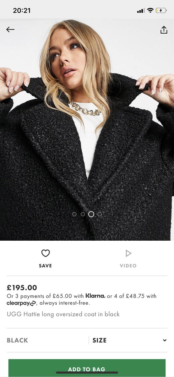 jessicabarr_'s tweet photo. @ASOS #ASOSGiftMe the long oversized UGG Hattie coat in black😻 So obsessed but could never afford💔 https://t.co/g83iBU46A6