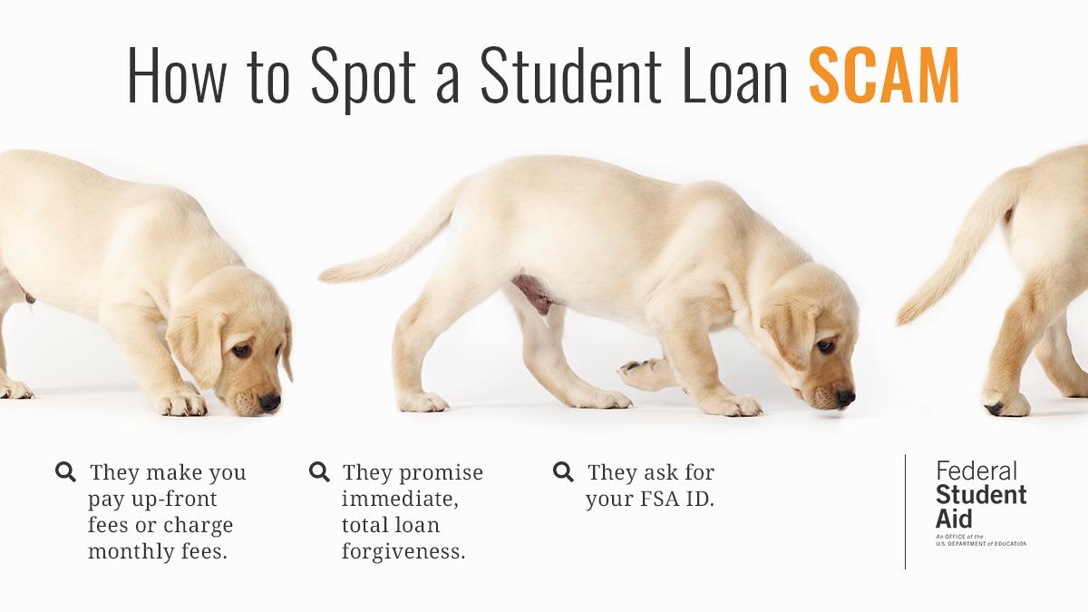 FAFSA's tweet photo. It’s officially FAFSA® season and that means scammers are also on the prowl for your information.

Remember to never share your username and password (FSA ID) with anyone, and brush up on what you need to know about student loan scams at https://t.co/eG6tWmIWAM https://t.co/4GMrigqPLK