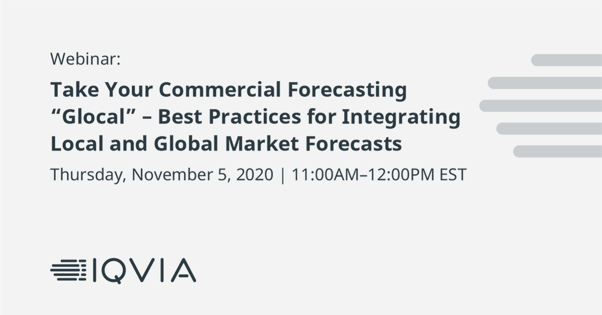 IQVIA_global's tweet photo. The need to integrate forecasts across the regional and global levels has grown. Don't miss our #webinar to find out how a pivot to “glocal” #forecasting can more effectively engage regional affiliates in the f#orecast process. Register here: https://t.co/2XrNZTvzrY https://t.co/Q0AkWHcMS1
