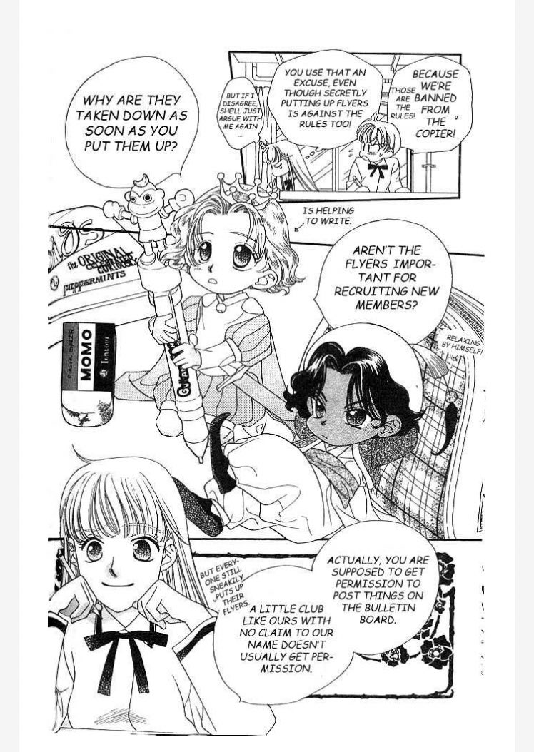 54. Tea Prince - Nanpei Yamada. About high school Tea Club members and their tea princes ( more like fairies ) granting their wishes. One of my favorite classic shojo comic ? I love Assam ... I need to catch up on their new squeal "Tea Prince of Cherry Blossoms"~ ?‍♂️? 
