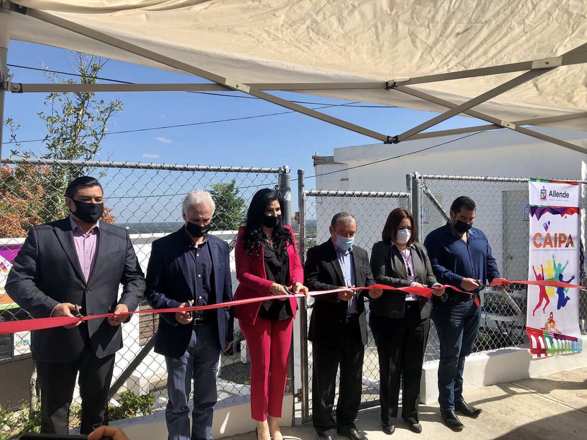 CCSPNL's tweet photo. Esta mañana nuestra Presidenta Ejecutiva, Ana María Esquivel, participó en la inauguración del #CAIPA en @allendenl_mx. Agradecemos las atenciones y reconocemos la labor realizada por la Alcaldesa @patriciaslzr_ en materia de prevención social de la violencia. #CCSPNL https://t.co/1YHtvRnKOZ