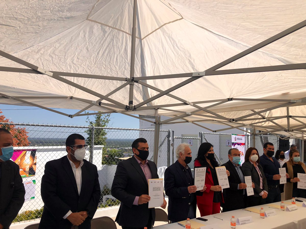 CCSPNL's tweet photo. Esta mañana nuestra Presidenta Ejecutiva, Ana María Esquivel, participó en la inauguración del #CAIPA en @allendenl_mx. Agradecemos las atenciones y reconocemos la labor realizada por la Alcaldesa @patriciaslzr_ en materia de prevención social de la violencia. #CCSPNL https://t.co/1YHtvRnKOZ