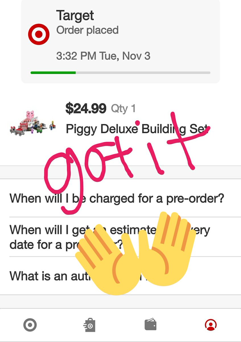 JohnyShows's tweet photo. @DaRealMiniToon We placed our order! Cant wait! #piggy #piggyroblox #Roblox #RobloxPiggy #tuesday #johnyshows https://t.co/92hKaEN00r