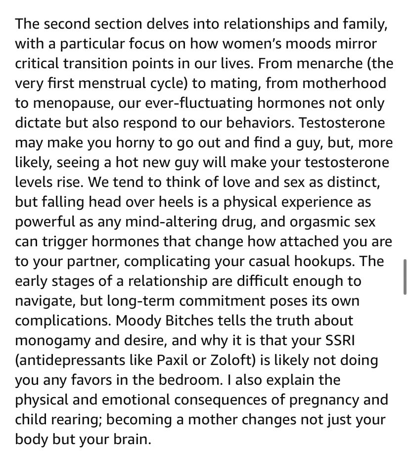 “moody bitches” focuses mostly on how both our internal& external factors come together to shape our experiences, & why so many women are finding themselves feeling disconnected from their bodies. plus suggestions on how to tweak it to feel more in control  https://b-ok.africa/book/2514873/d9db60