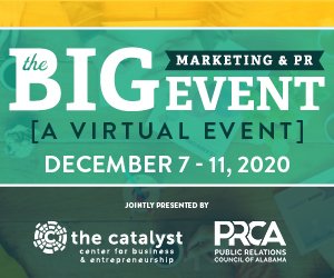 Early bird registration for the BIG Marketing &amp; PR Event is OPEN! 

Red Sage is proud to be the Presenting Sponsor for the 2020 week-long (virtual) event filled with top-tier speakers on relevant topics for your business.

Register your team today: catalystcenter.ecenterdirect.com/events/971379