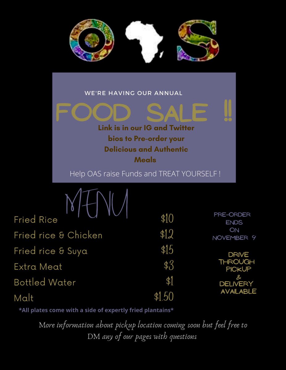 Oasuncc's tweet photo. Place your orders, don’t miss out. Link in bio https://t.co/ozd40UPSGs