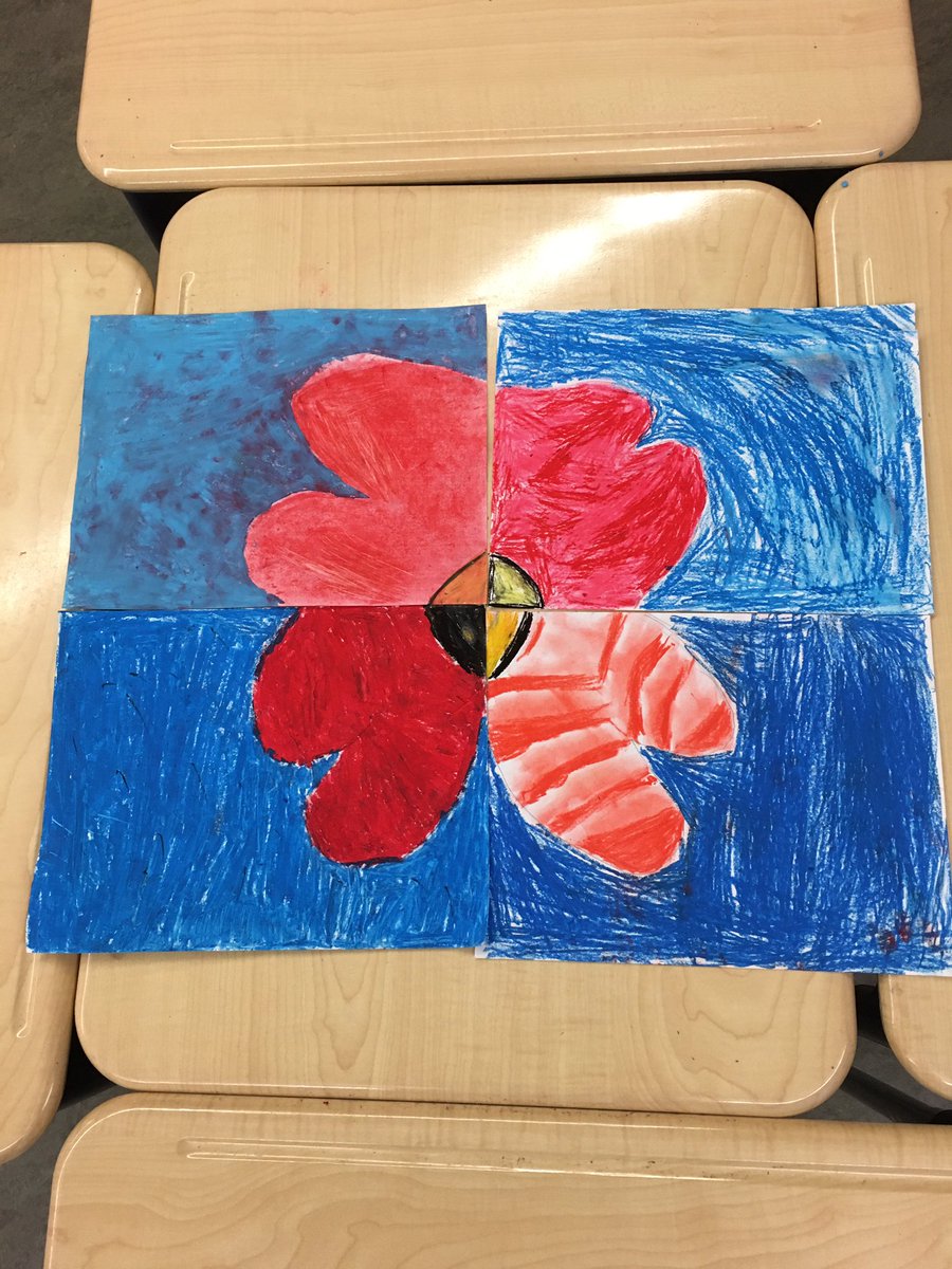 Collaborative poppy art done by third graders <a href="/CurlingTDSB/">Alvin Curling PS</a> .