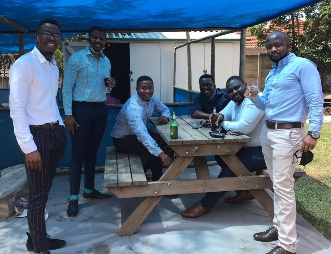 MaritzCollege's tweet photo. After #SpeechDay, many of the staff retired to the #RusticCafe near UKZN for lunch &amp; good cheer, as they girded their collective loins for the "big push" beyond exams to mid-December!

#RedBlackWhite https://t.co/Nw7tQ2nt3K