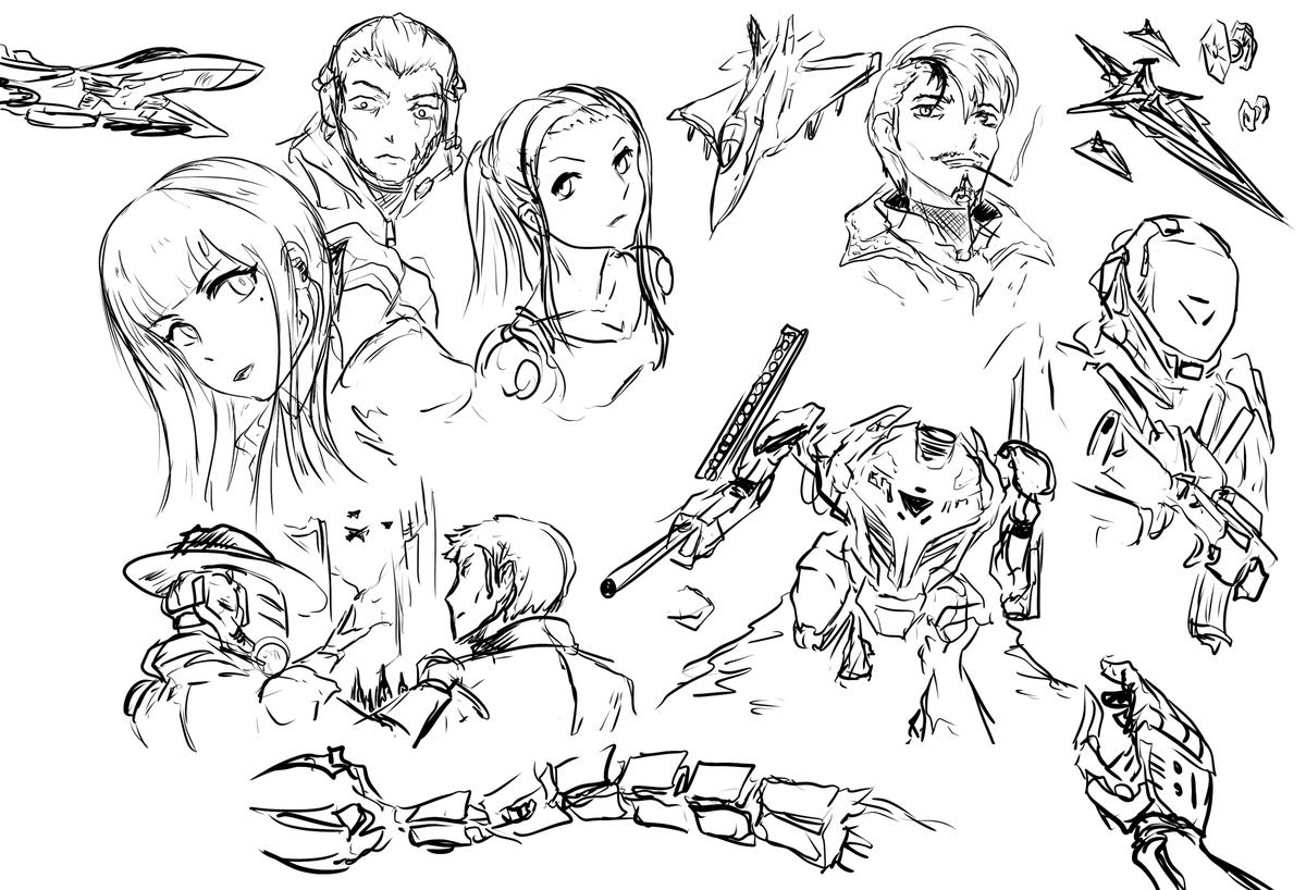 Bunch of random doodles, cause I feel like I'm not posting enough art stuff 