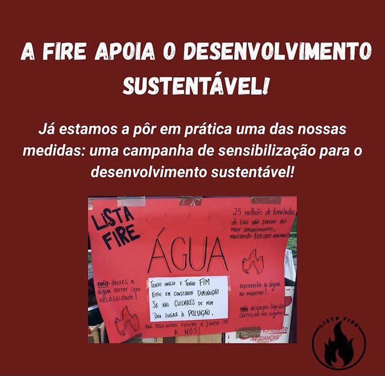 listafire_esjgf's tweet photo. Esta é uma das nossas medidas imediatas!🔥
Somos a primeira geração a sentir verdadeiramente os impactos da poluição e a ÚLTIMA A PODER MUDAR este ciclo!🐉🔥
A Lista Fire apoia o desenvolvimento sustentável, o futuro somos nós!🔥
#VOTAFIRE #FIRAnaAE 🔥🔥🔥 https://t.co/rod0kVaFRg