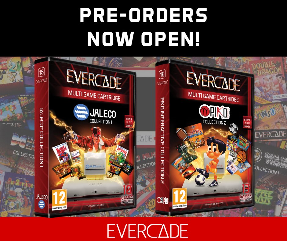 BrutalGamer's tweet image. New Evercade carts for Jaleco and Piko ready for pre-order - brutalgamer.com/2020/11/03/new… #Evercade #PikoInteractive #Jaleco #RetroGaming