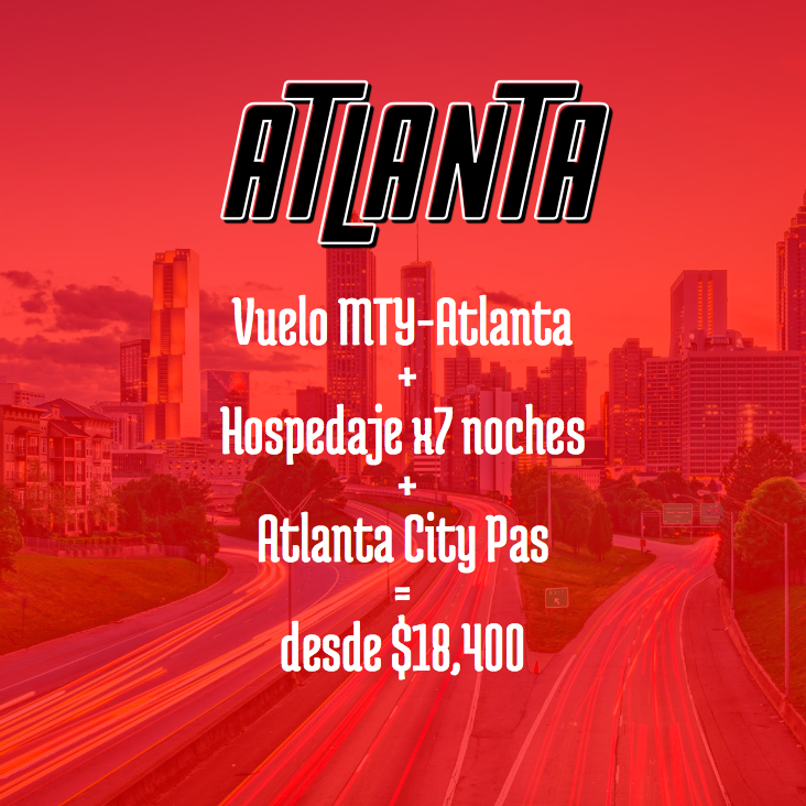 magellan_tl's tweet photo. ¡VAMOS A ATLANTA!🇺🇸

Atrévete a conocer la ciudad que vió nacer a Coca-Cola🤩. Ve a aventurarte a una de las grandes metrópolis de los Estados Unidos🤯.

#atlanta #cocacola #usa #estadosunidos #piedmont #acuario #museos #parques #viajes #experience #travel #halloffame #football https://t.co/4231A6hDr1