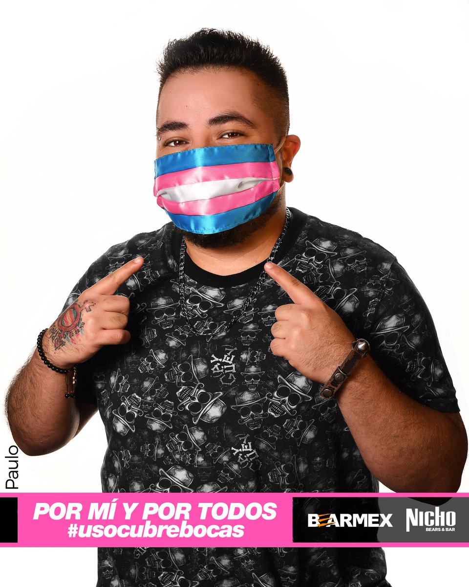 Bearmex's tweet photo. Por mí y por todos
#usocubrebocas
Campaña identidades LGBTTTIQ
Gracias a todos los voluntarios por hacerlo posible.
Hombre Transexual: Paulo.
#bearmex #prideinmexico #lgbttti #lgbt #lgbtq #TransMexico
#transexual @BearMex @PrideinMexico https://t.co/J2UbBcPfI0