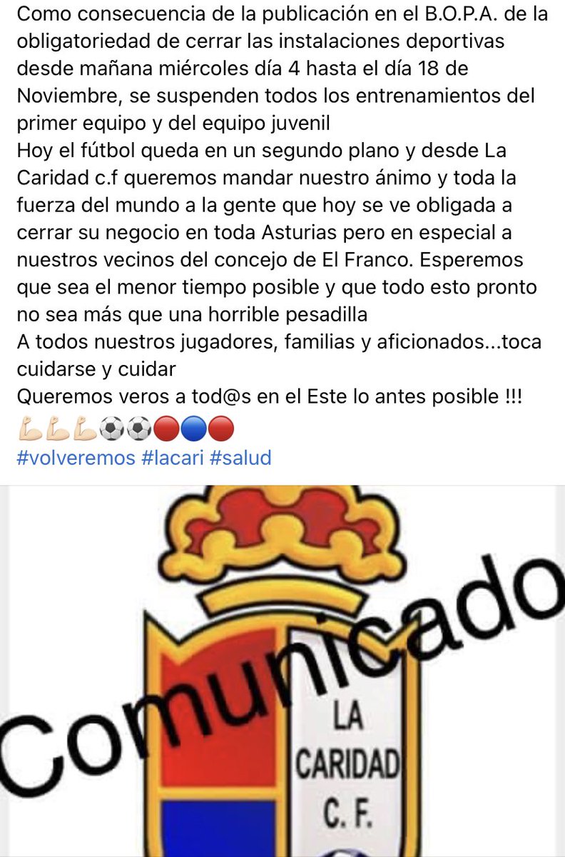 @La Caridad c.f (@lacaridadcf) on Twitter photo 