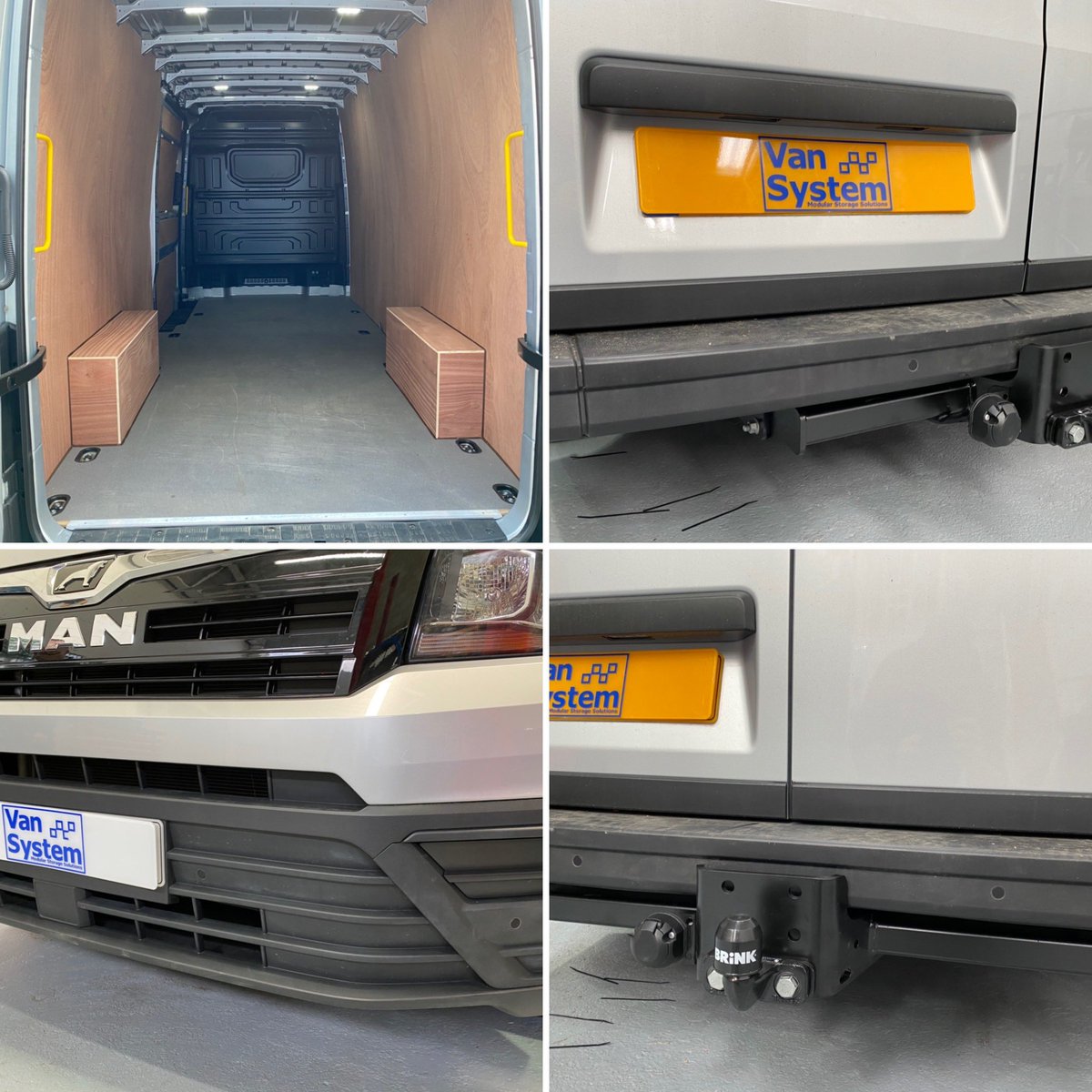 van_system's tweet photo. New MAN TGE in for ply lining, tow-bar with 13 pin dedicated electrics and front and rear OE fit flush mount parking sensors. 
#man #tge #plylining #brink #towbar #13pinelectrics #dedicated #parkingsensors #oefit #flushmount #vans #newmarket https://t.co/OyZX9Xk3ZL