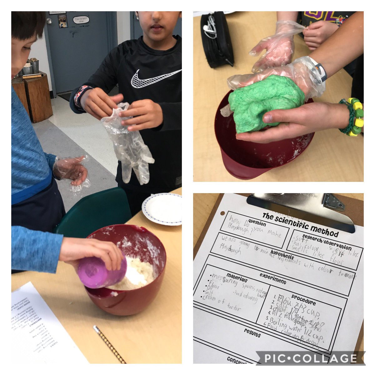 revans45's tweet photo. @cypressparkwv Grade 3s had a blast this afternoon as they explored the #scientificmethod through their inquiry into how playdough is made! #statesofmatter #howtheworkworks #IBlearning Thanks @jennifer_m_ross!! https://t.co/EnHbvrObDp